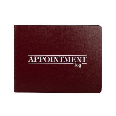 2027 Medical Arts Press® 8 1/2 x 11 2 Column Daily Appointment Log, Maroon (3109427)