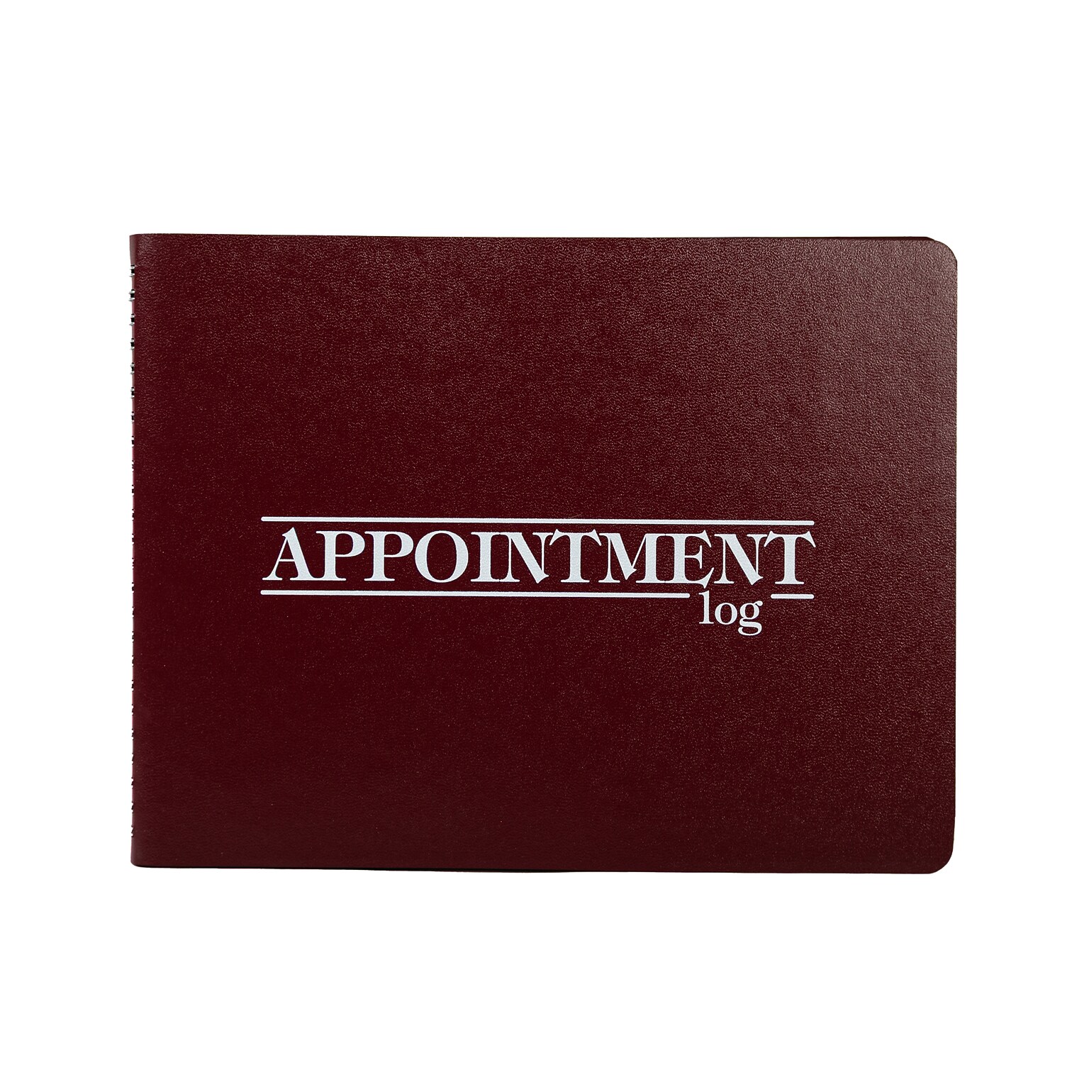 2027 Medical Arts Press® 8 1/2 x 11 2 Column Daily Appointment Log, Maroon (3109427)