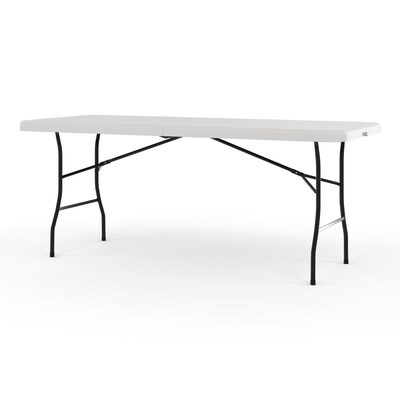 Quill Brand® Folding Table, Regular Duty, 72"L x 30"W, Platinum (79223/54272)