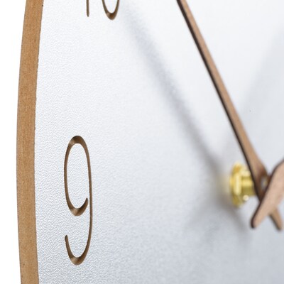 La Crosse Clock 12" Sierra Wood Quartz Analog Wall Clock (404-3630B)