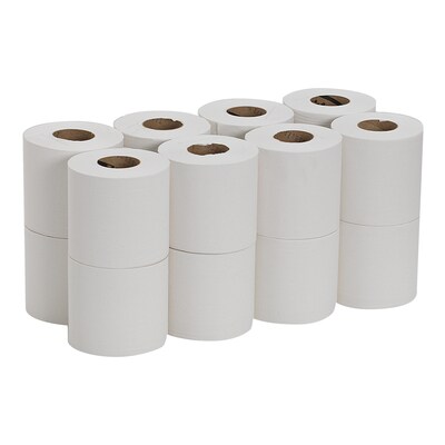 SofPull Mini 2-Ply Center-Pull Toilet Paper, White, 500 Sheets/Roll, 16 Rolls/Carton (19516)