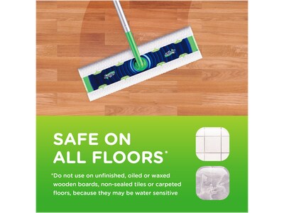 Swiffer Sweeper Dry + Wet XL Sweeping Kit, 1 Sweeper, 8 Dry Cloths