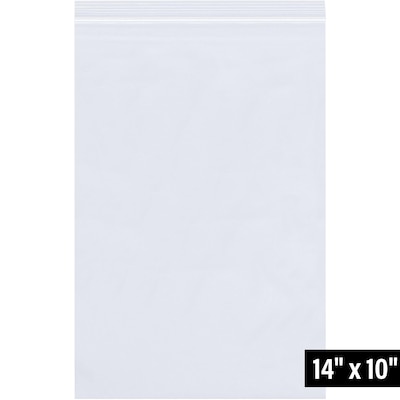 10 x 14 Reclosable Poly Bag, 2 Mil, Clear, 1000/Carton (PB3661)