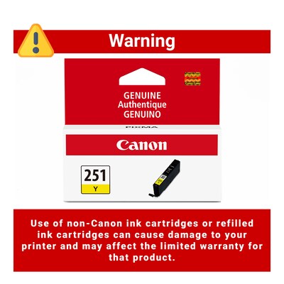 Canon 251Y Yellow Standard Yield Ink Cartridge (6516B001)
