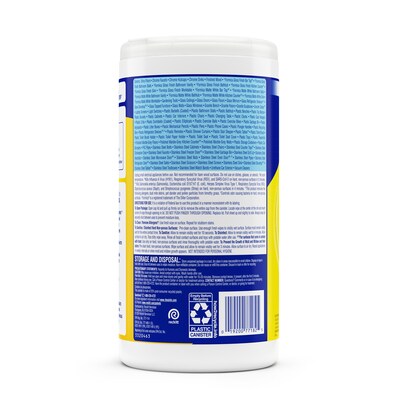 Lysol Disinfecting Wipes, Lemon & Lime Blossom, 80 Wipes/Canister, 6 Canisters/Carton (1920077182CT)