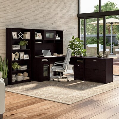 Bush Furniture Cabot 2 Drawer Lateral File Cabinet, Espresso Oak (WC31880)