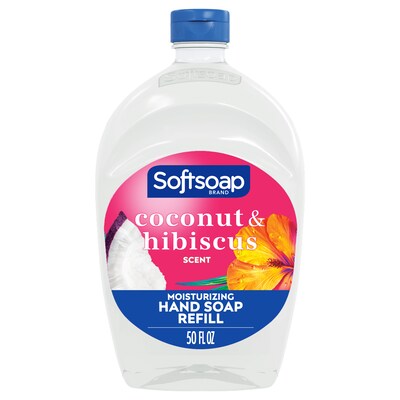 Softsoap Liquid Hand Soap Refill, Coconut & Hibiscus Scent, 50 Fl. Oz. (US07162S)