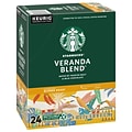 Starbucks Veranda Blend Coffee, Keurig® K-Cup® Pods, Light Roast, 24/Box (9577)