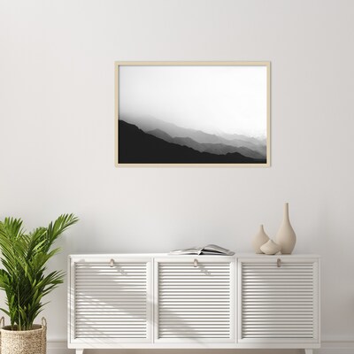 Amanti Art Virgin Mountains II by Laura Marshall Wood Framed Wall Art Print, 41" x 28" (A42677389691)
