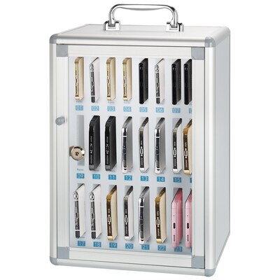 Kore Design Cell Phone Storage Wall Mount Aluminum Lock Box, 11 x 15.7, Aluminum (KD-CS24R1)