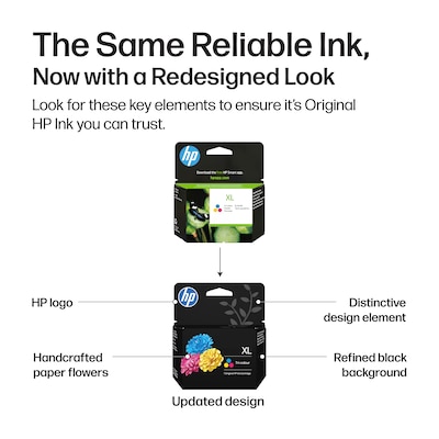 HP 62XL/62 Black High Yield and Tri-Color Standard Yield Ink Cartridge, 2/Pack (N9H67FN#140)