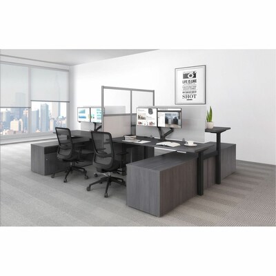 Lorell Adaptable Panel Divider, 24"W x 37"H, Clear (LLR90284)