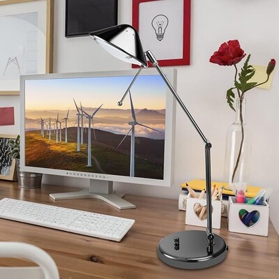 V-Light LED Desk Lamp, 15, Black Chrome (VLD2402BC)