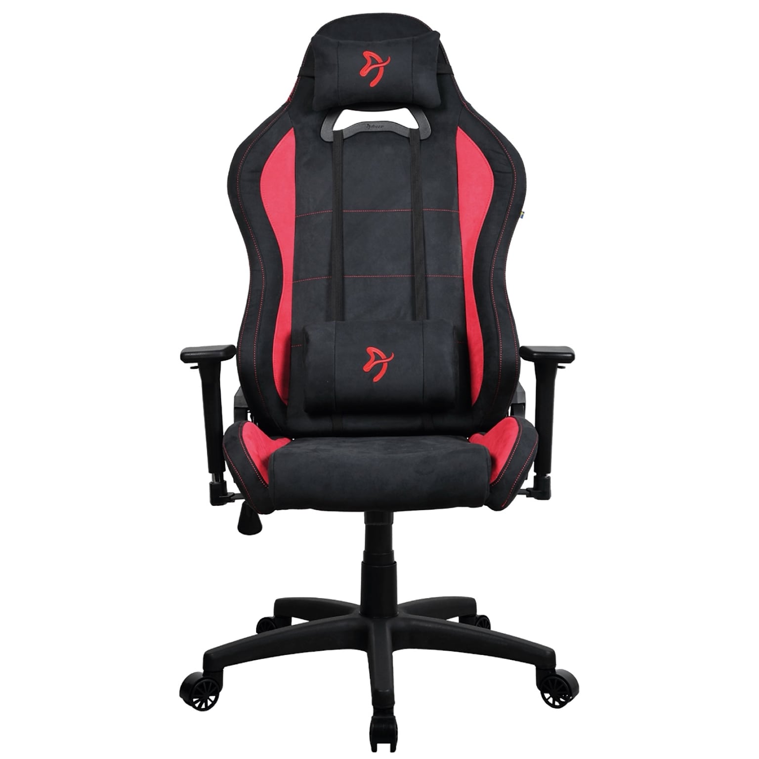 Arozzi Torretta Supersoft Microfiber Ergonomic Racing Gaming Chair, Black/Red (TORRETTA-SPSF-RED)