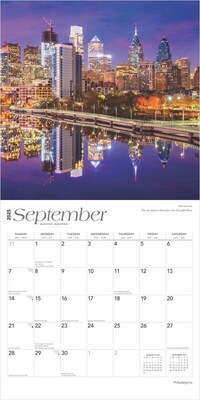 2025 BrownTrout Philadelphia 12" x 12" Monthly Wall Calendar (9781975475536)