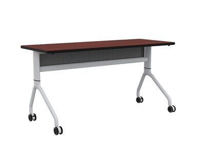 Safco Rumba Training Room Table, 24" x 60", Biltmore Cherry (RBA6024FLSLBMCH)