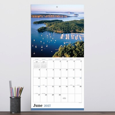 2027 TF Publishing Pacific Northwest 12" x 12" Monthly Wall Calendar, Multicolored (27-1021)