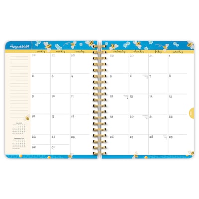 2026-2027 BrownTrout Busy Bees Wire-O 6.5" x 7.75" Academic Year Weekly Student Planner, Paperboard Cover (9798330708161)