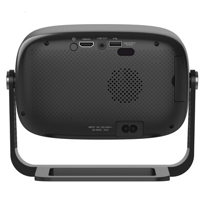 Fugoo Wireless 1080p Projector with 15.7" Bluetooth Soundbar, 120" Screen & Adjustable Tripod, Black (FPJ1080PS)