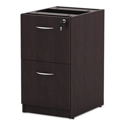 Alera Valencia File/file Drawer Full Pedestal, 15 5/8 X 20 1/2 X 28 1/2, Espresso