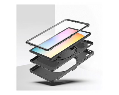 SaharaCase Protection Hand Strap Series Case for Samsung Galaxy Tab S6 Lite (2020/2022), Black (TB00259)