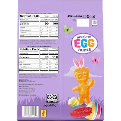 Sour Patch Kids & Swedish Fish Gummy Candy Variety Pack, 37.92 oz., 140 Pieces (MOZ01115)