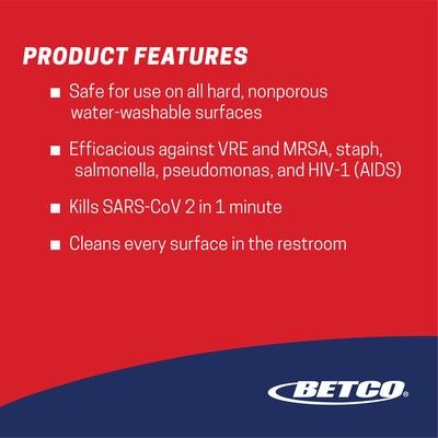 Betco AF79 Concentrate Disinfectant, Ocean Breeze Scent, 67.6 oz., 2/Carton (331B200)