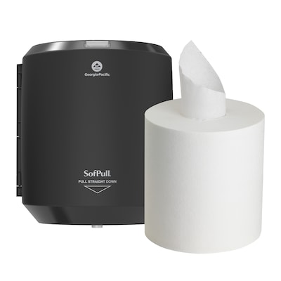 Georgia-Pacific SofPull Paper Towel Dispenser Kit, Black (58206B)