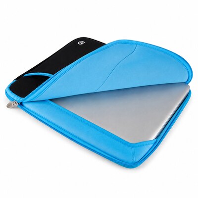 Vangoddy 17" Laptop Sleeve, Black/Blue (NBKLEA255)