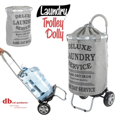 Dbest Laundry Trolley Dolly, Grey (01-564MB)