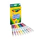 Crayola Ultra-Clean Washable Markers, Fine Line, Assorted Colors, 10/Box (58-7852)