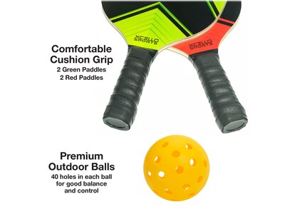 Xcello Sports Pickleball 4-Piece Racket Set, Multicolor (XS-PB-RS-1)