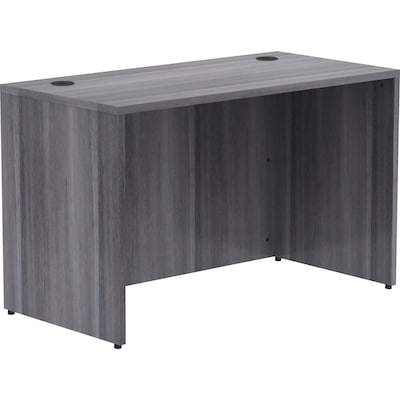 Lorell Essentials Series Rectangular Desk Shell, 48"W x 24"D x 29.5"H, Weathered Charcoal (LLR69549)