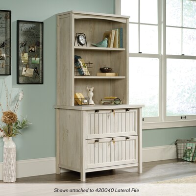 Sauder Costa 31"W Desktop Hutch, Chalked Chestnut (419961)