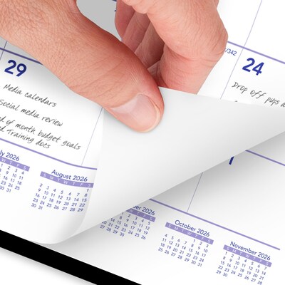 2026 AT-A-GLANCE 11 x 8 Monthly Wet-Erase Desk or Wall Calendar with Jacket (SK8-00-26)