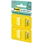 Post-it Flags, .94" Wide, Yellow, 100 Flags/Pack (680-YW2)