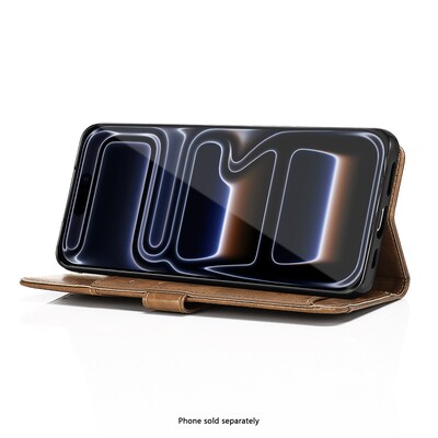 SaharaCase Indy Series Wallet for iPhone 17 Pro, Shock Absorbing, Canyon Brown (CP00967)