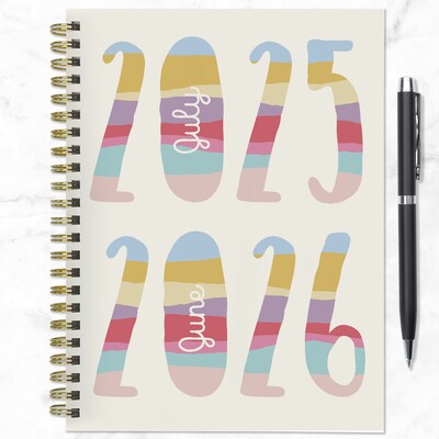 2025-2026 TF Publishing Jolly Good Year 6.5" x 8" Academic Year Weekly & Monthly Planner, Paperboard Cover (AY26-9204)
