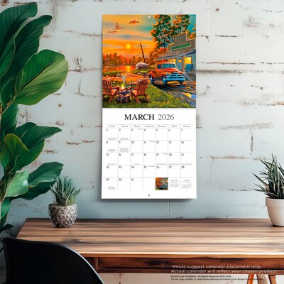 2026 BrownTrout Vintage Country 12" x 12" Monthly Wall Calendar (9781773728742)