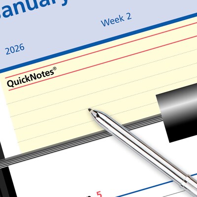 2026 AT-A-GLANCE QuickNotes Flip-A-Week 7" x 5.5" Weekly Desk Calendar Refill Pages (SW706-50-26)