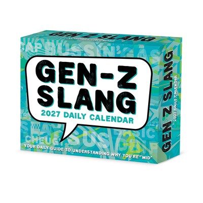 2027 Willow Creek Gen Z Slang 5.4 x 6.2 Day-to-Day Calendar (63477)