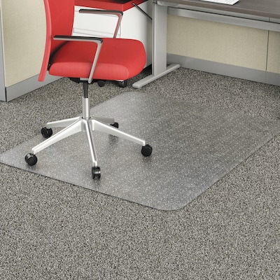 Alera Carpet Chair Mat, 46 x 60, Low Pile, Clear Vinyl (CM1J442FALEPL)