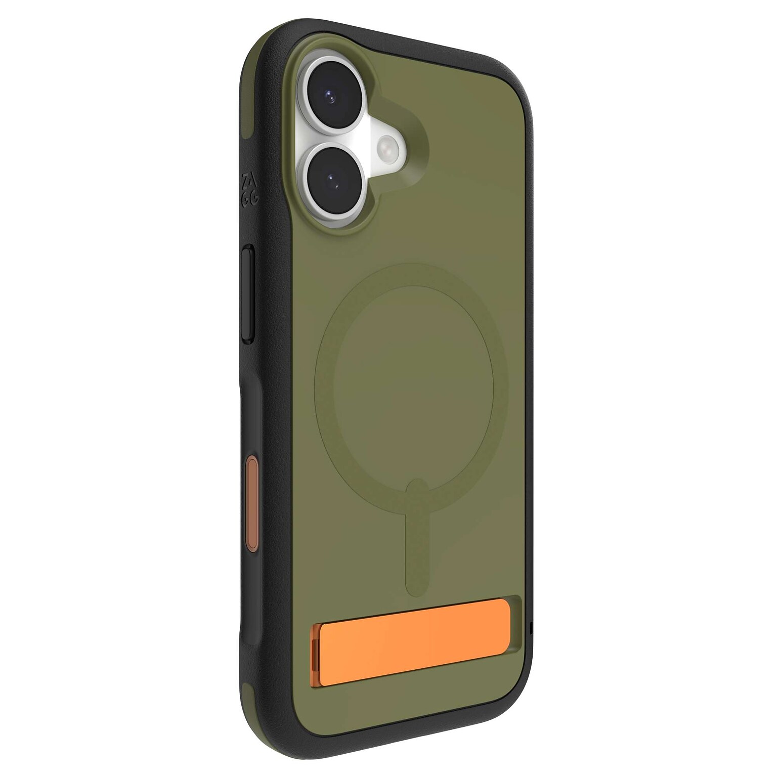 Zagg Sedona Snap with Kickstand MagSafe Phone Case for Apple iPhone 17, Shock Absorbing Bumpers, Sea Kelp (702319144)