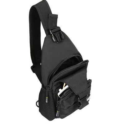 U.S. Army DELTA Tactical Polyester Sling Bag, Black (USBDEL12BLK)