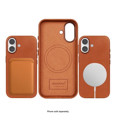 SaharaCase Indy Series MagSafe Phone Case for iPhone 17, Shock Absorbing, Canyon Brown (CP00930)