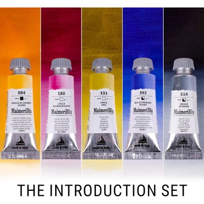 MaimeriBlu Watercolor Paint Introduction Set, 12ml, 5 Pieces (MAI1698050)