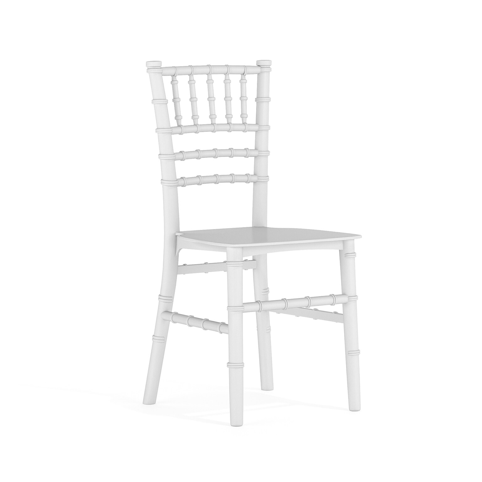 Flash Furniture Resin Kids Chiavari Chair, White (LEL7KWH)