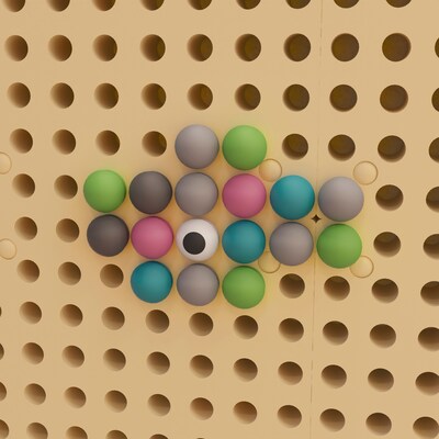 Flash Furniture Bright Beginnings Pegs for Modular STEAM Walls, 512/Pack (MK-ME14450-GG)