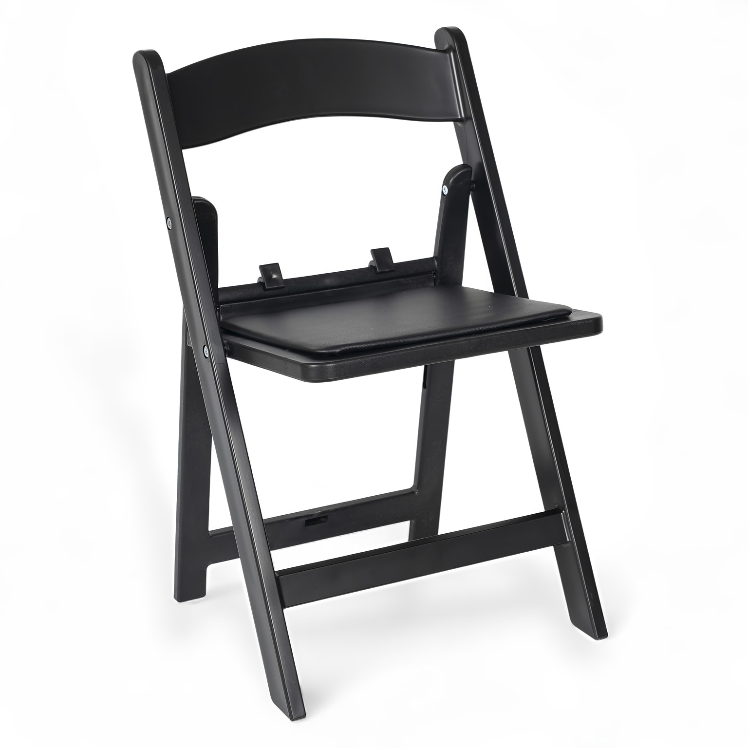 Flash Furniture HERCULES Resin Kids Folding Chair with Black Vinyl Padded Seat (LEL1KBK)