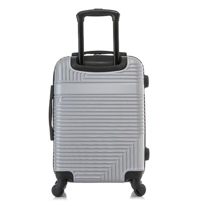 InUSA Resilience 20" Hardside Carry-On Suitcase, 4-Wheeled Spinner, TSA Checkpoint Friendly, Silver (IURES00S-SIL)
